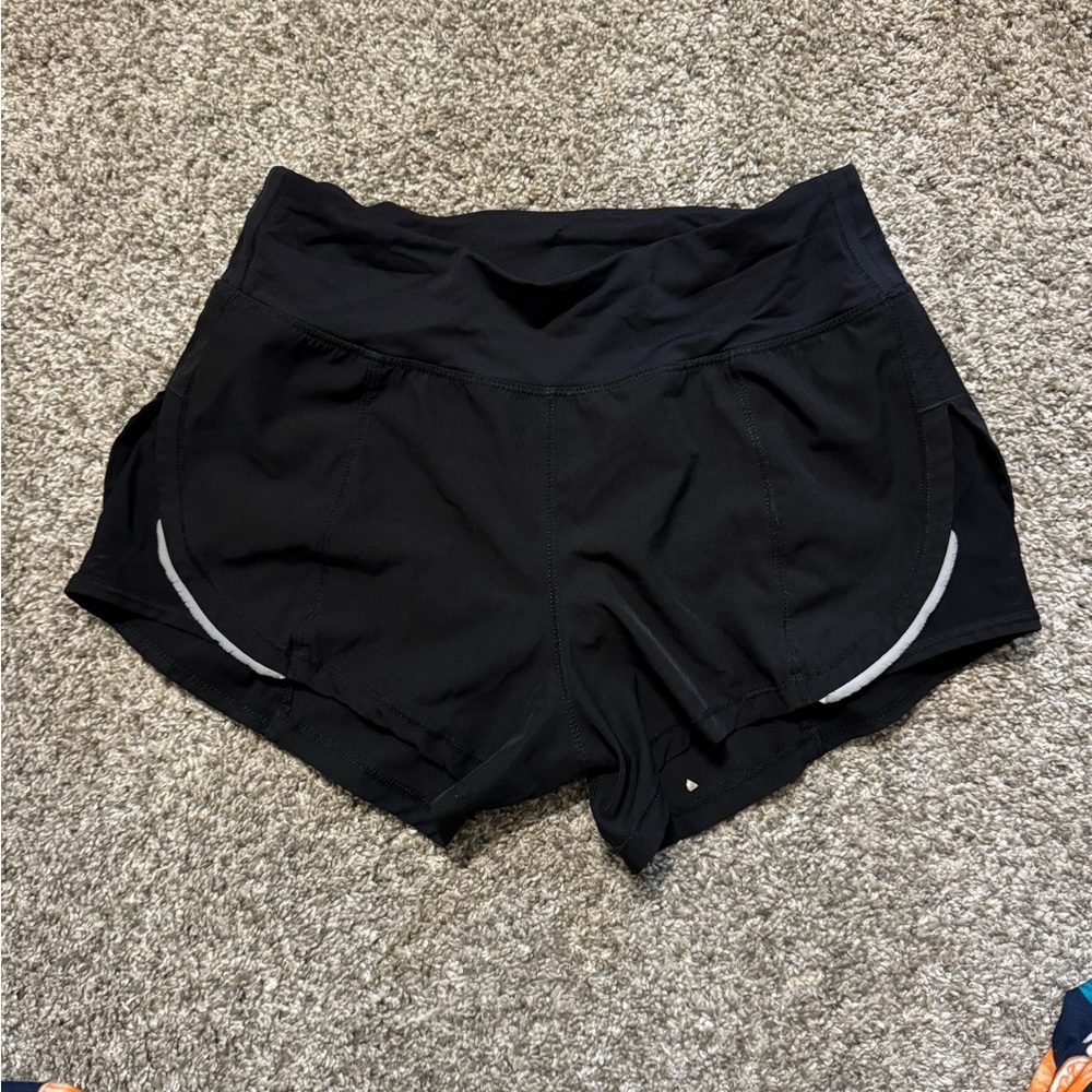 ZYIA Black Mesh Energy Shorts (well loved - but still good condition)